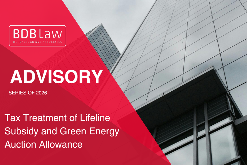 Tax Treatment of Lifeline Subsidy and Green Energy Auction Allowance